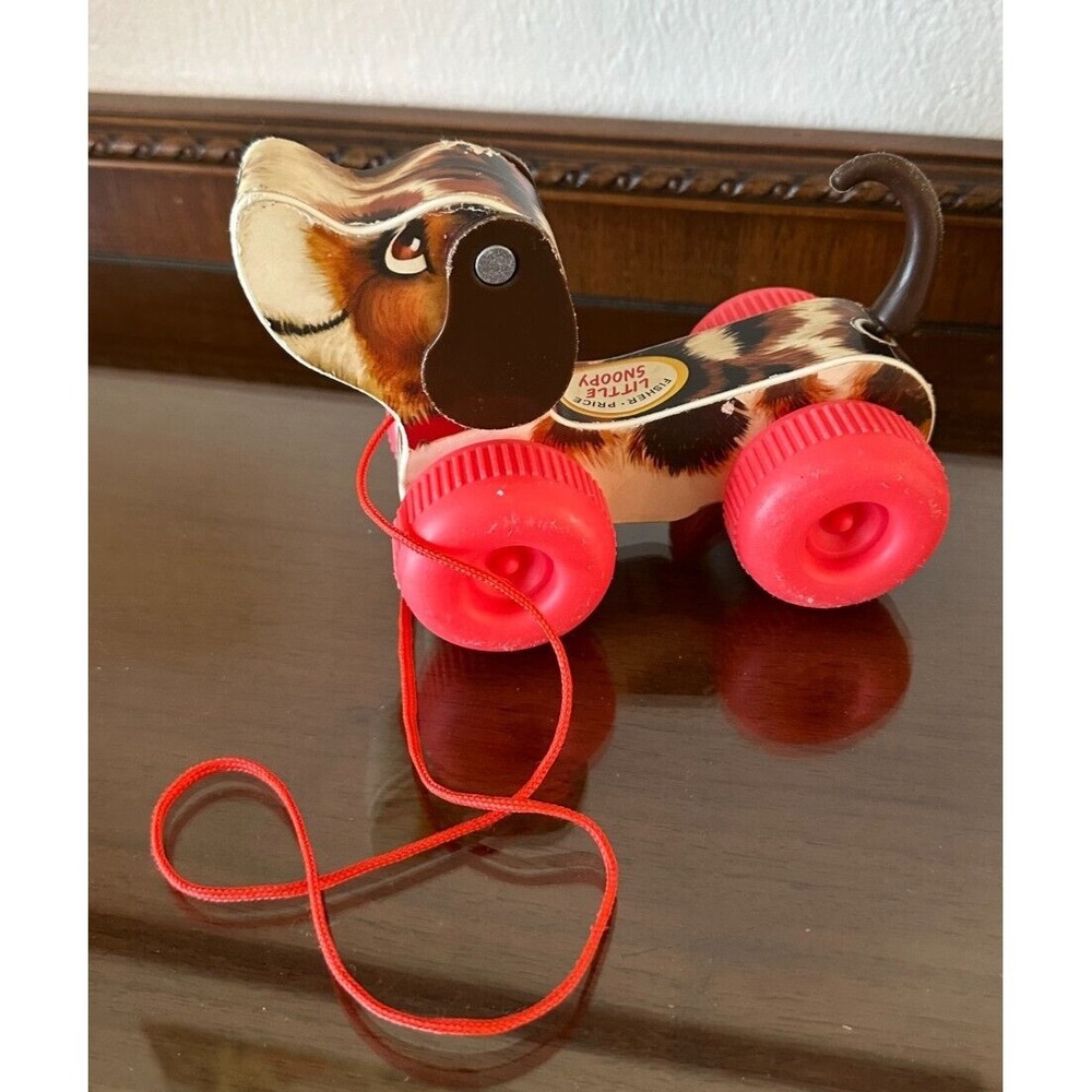 2014 Fisher-Price Little Snoopy Dog Beagle Classic Pull Toy #01650 Collectable